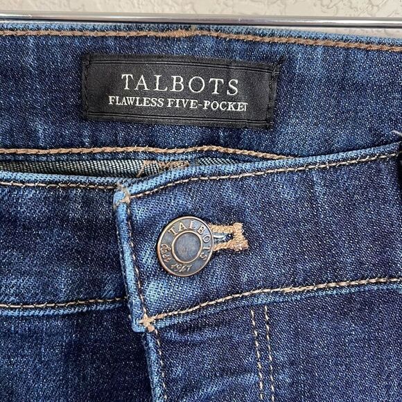 Talbots- Flawless Five Pocket Bootcut Blue Denim Jeans, Size 8 - Picture 3 of 7